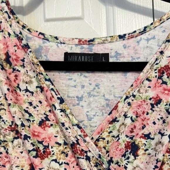 Mikarose Floral Dress - Pink, Red, Green, Yellow - Picture 2 of 8